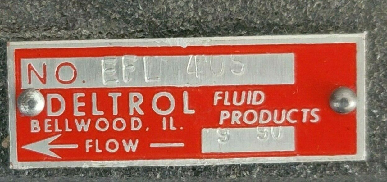 NEW DELTROL EFL-40S CONTROL VALVE EFL40S