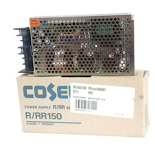 NIB COSEL R150U-15 POWER SUPPLY R/RR150 15V 10A R/RR SERIES