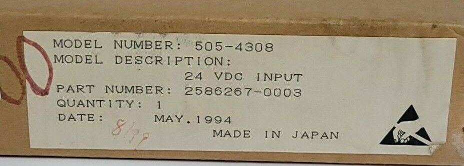 NEW SIEMENS 505-4308 MODULE DIGITAL INPUT 5054308, 24VDC INPUT