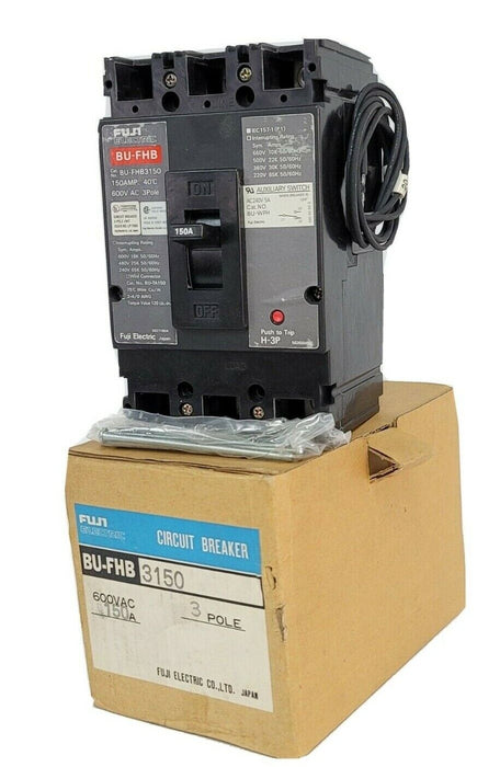 NIB FUJI ELECTRIC BU-FHB3150 CIRCUIT BREAKER BUFHB3150 600VAC 150A 3P
