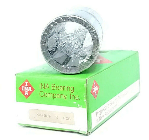 BOX OF 2 NEW INA KH4060 CLOSED ROUND RAIL BALL BUSHINGS