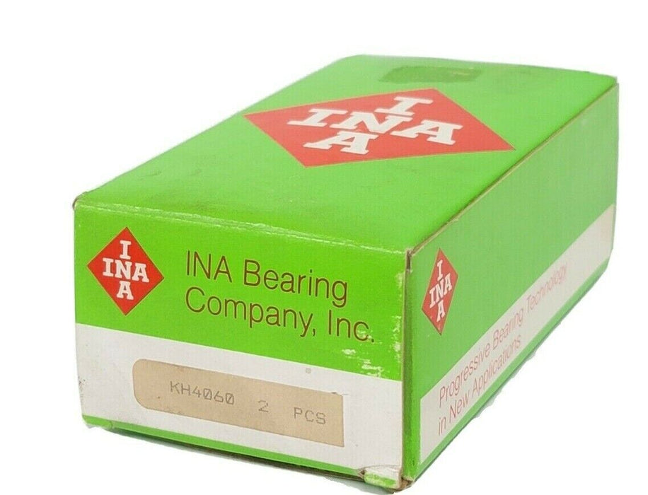 BOX OF 2 NEW INA KH4060 CLOSED ROUND RAIL BALL BUSHINGS