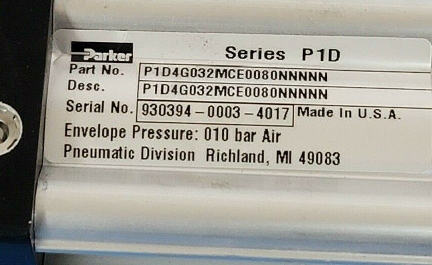 NEW PARKER P1D4G032MCE0080NNNNN CYLINDER