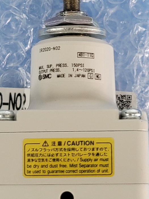 NEW SMC IR2020-N02 PRECISION REGULATOR PORT 1/4INCH IR2020N02