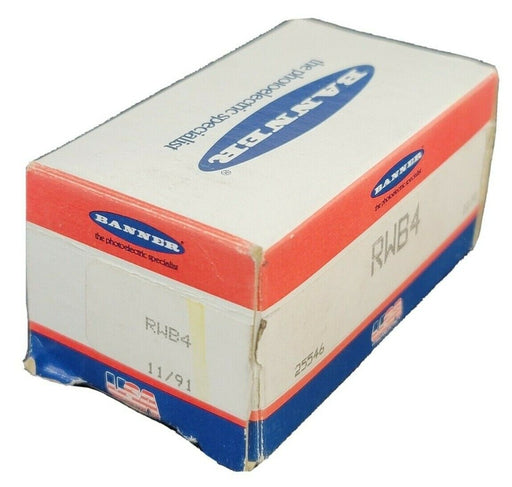 NIB BANNER RWB4 WIRING BASE MAXI BEAM TERMINAL BLOCK YELLOW