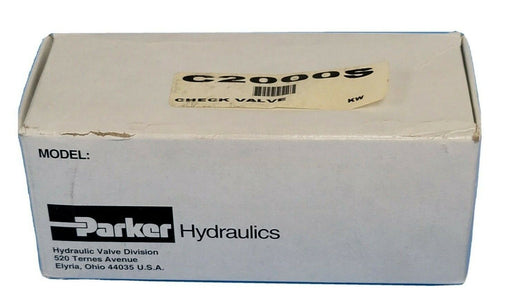 NIB PARKER C2000S CHECK VALVE C2000S-10KW 3000PSI 207 BAR MAX 70 CPM 265 LPM