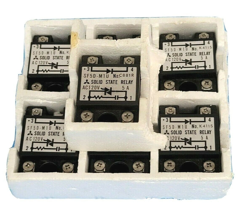 LOT OF 7 MITSUBISHI SF5D-M1U SOLID STATE RELAYS AC120V