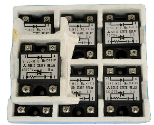 LOT OF 7 MITSUBISHI SF5D-M1U SOLID STATE RELAYS AC120V