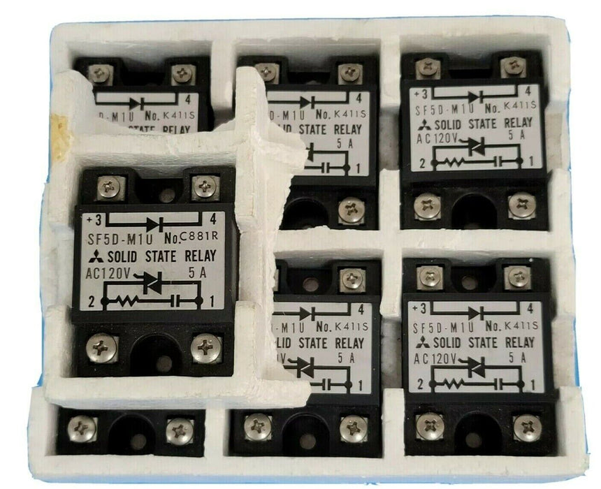 LOT OF 7 MITSUBISHI SF5D-M1U SOLID STATE RELAYS AC120V