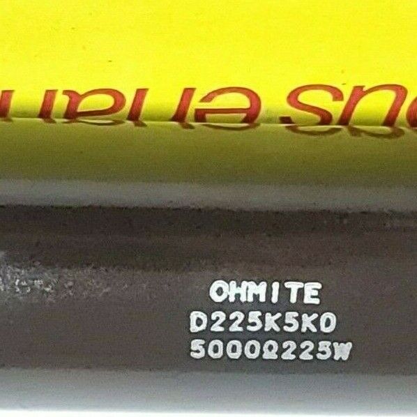 NIB OHMITE D225K5K0 LUG RESISTOR WATT: 225 OHM: 5K