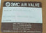NIB SMC NVFM250-N02-33 MECHANICAL OPERATED VALVE NVFM250N0233, 0-140 PSIG