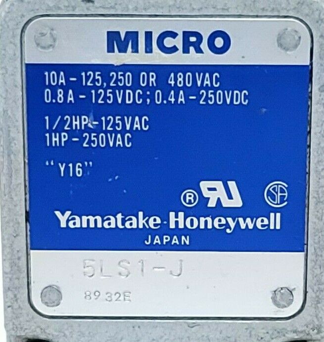 YAMATAKE HONEYWELL MICRO SWITCH 5LS1-J LIMIT SWITCH 5LS1J