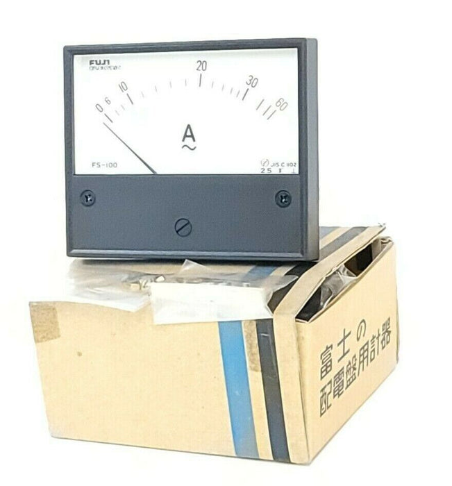 NIB FUJI ELECTRIC FS-100 AMMETER 0-30-60A