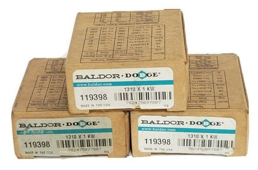 LOT OF 3 NIB BALDOR DODGE 119398 TAPER LOCK BUSHINGS 1310 X 1 KW