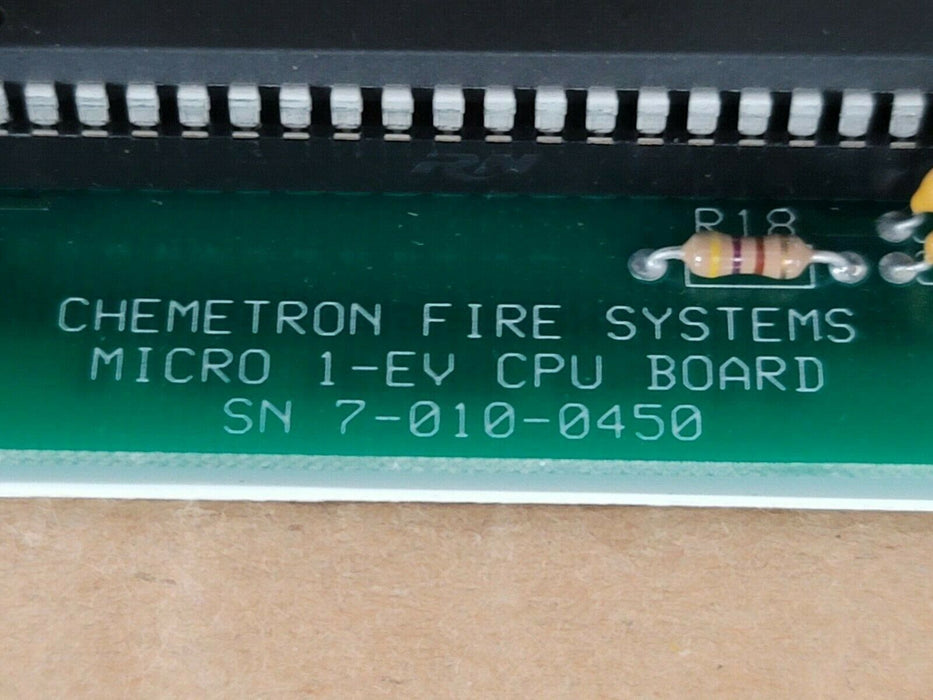 REPAIRED CHEMETRON MICRO 1-EV PRINTED CIRCUIT CPU BOARD REVISION NO. 4.3