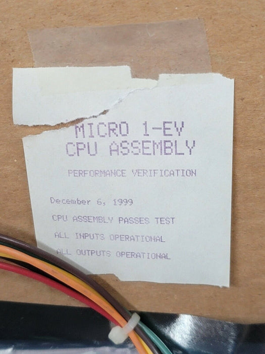 REPAIRED CHEMETRON MICRO 1-EV PRINTED CIRCUIT CPU BOARD REVISION NO. 4.3