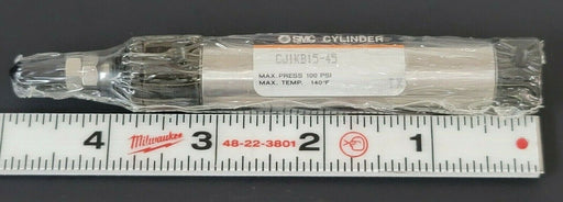 NEW SMC CJ1KB15-45 CYLINDER CJ1KB1545 MAX PRESS 100 PSI