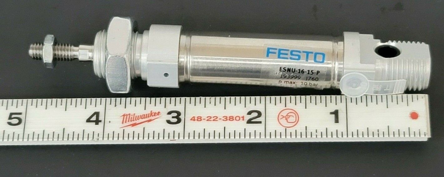 NEW FESTO ESNU-16-15-P CYLINDER 193999 1760 PMAX 10 BAR