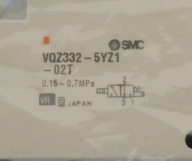 NEW SMC VQZ332-5YZ1-02T SOLENOID VALVE 3 PORT 2 POSITION 24VDC