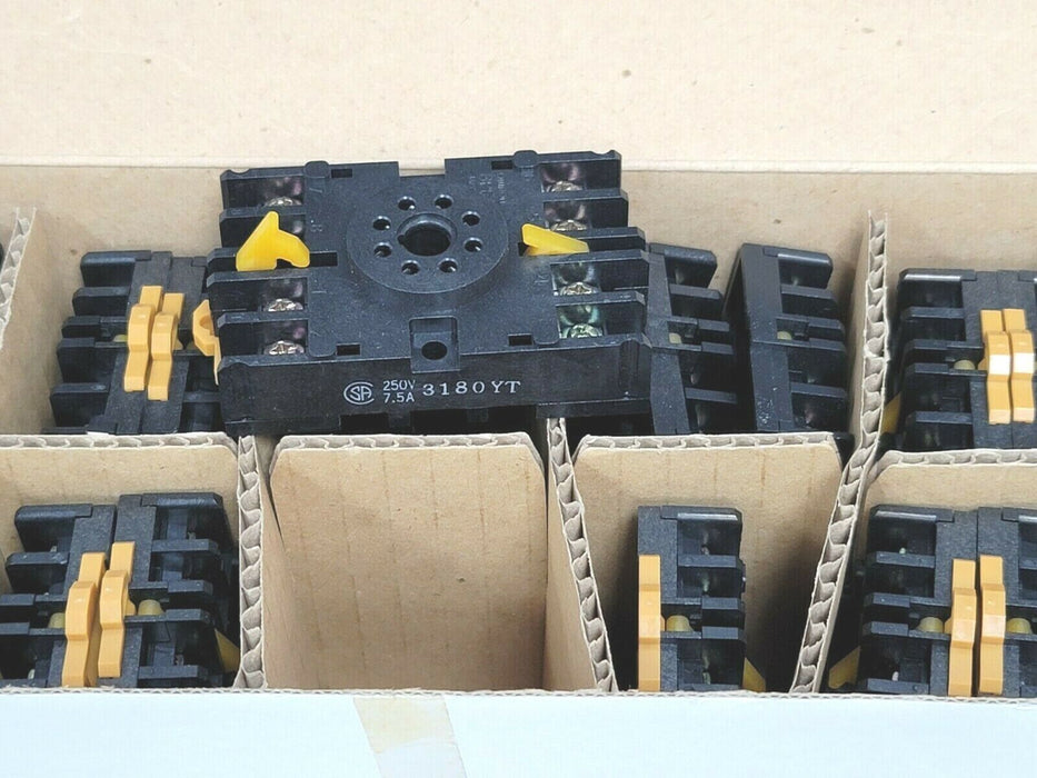LOT OF 16 NIB OMRON 8PFA RELAY SOCKETS 8-PIN