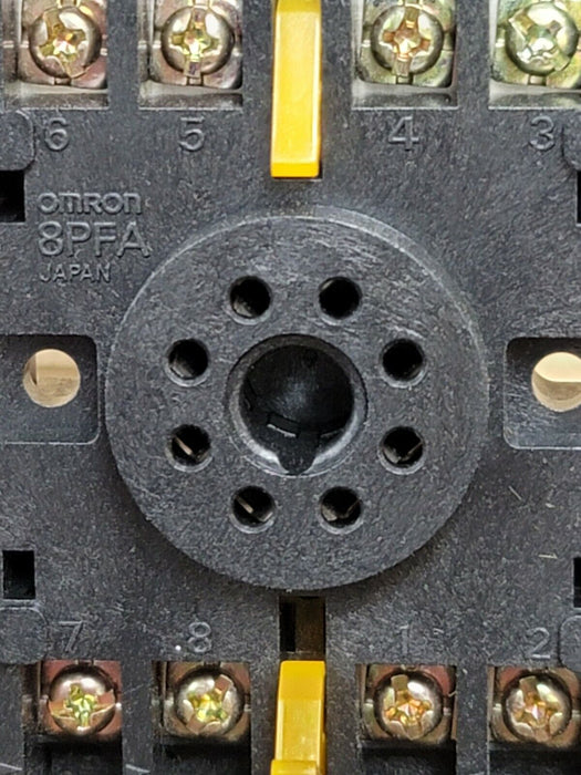 LOT OF 16 NIB OMRON 8PFA RELAY SOCKETS 8-PIN