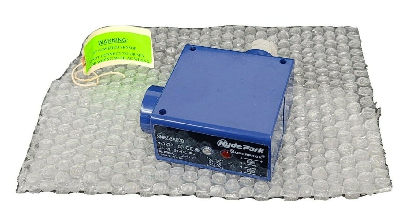 NIB SCHNEIDER ELECTRIC HYDE PARK SM553A000 ULTRASONIC PROXIMITY SENSOR