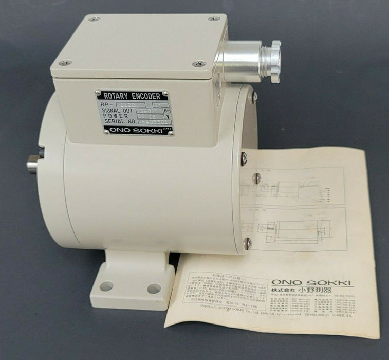 NEW ONO SOKKI RP-112D-T1 ROTARY ENCODER RP112D, DC 12V W/ MANUAL