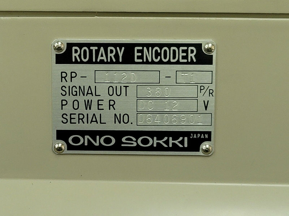 NEW ONO SOKKI RP-112D-T1 ROTARY ENCODER RP112D, DC 12V W/ MANUAL