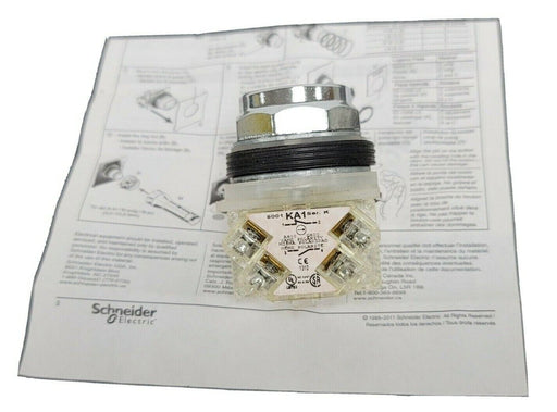 LOT OF 2 NIB SCHNEIDER ELECTRIC 9001KR5RH13 MUSHROOM OPERATORS W/OUT CAPS SER. J