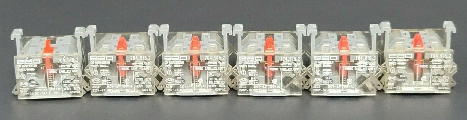 LOT OF 6 EAO 704.915.2 SWITCHING ELEMENTS 1NC 10A