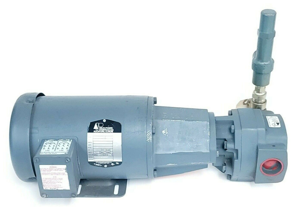 NEW DELTA POWER HYDRAULIC 35H727-87 FRAME 56C H.P. 1 VOLTS: 208-230/460 W/ C43