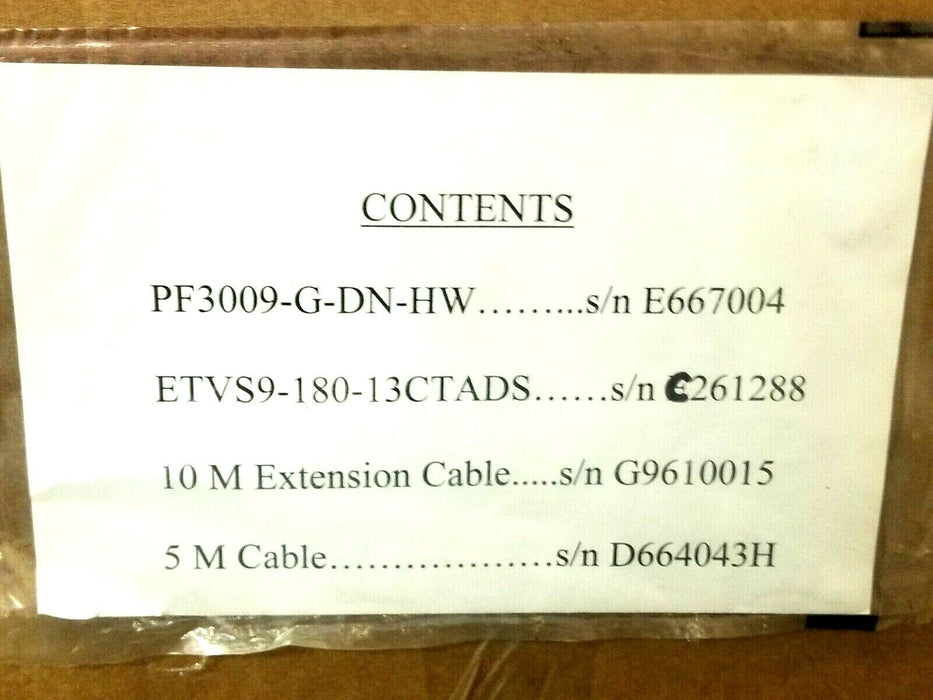 ATLAS COPCO PF3009-F-DN-HW TENSOR S9 W/ ETV S9-180-13-CTADS NUTRUNNER AND CABLES