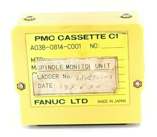FANUC A03B-0814-C001 SPINDLE MONITOR UNIT PMC CASSETTE C1