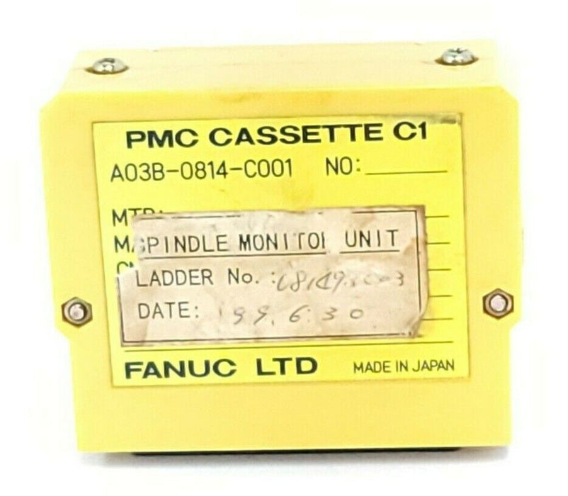 FANUC A03B-0814-C001 SPINDLE MONITOR UNIT PMC CASSETTE C1