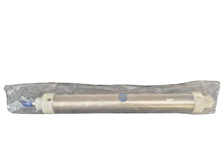 NEW BIMBA PC-3112-DXPW CYLINDER W/ PLASTIC CAP 2'' BORE X 12.5'' STROKE
