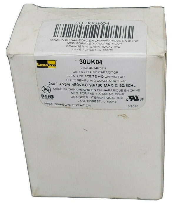 NIB LUMAPRO 30UK04 OIL-FILLED HID CAPACITOR