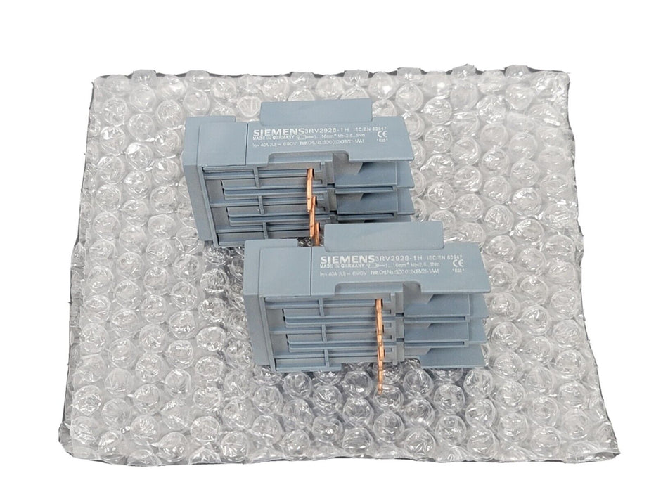 LOT OF 2 NEW SIEMENS 3RV2928-1H TERMINAL BLOCKS 3RV29281H
