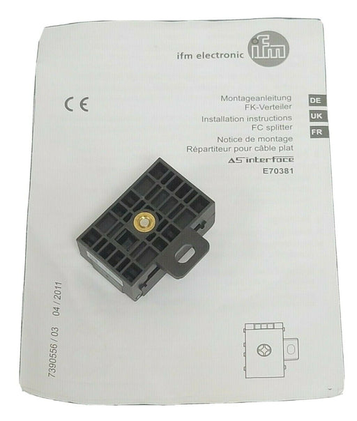 NEW IFM E70381 FLAT CABLE SPLITTER