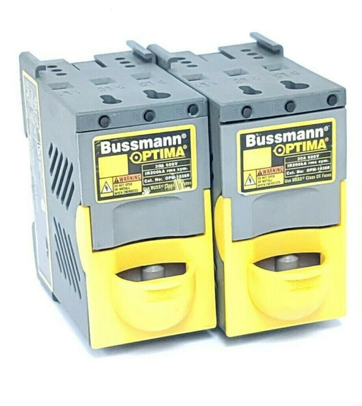 LOT OF 2 COOPER BUSSMANN OPM-1038R FUSE BLOCKS 30A 600V