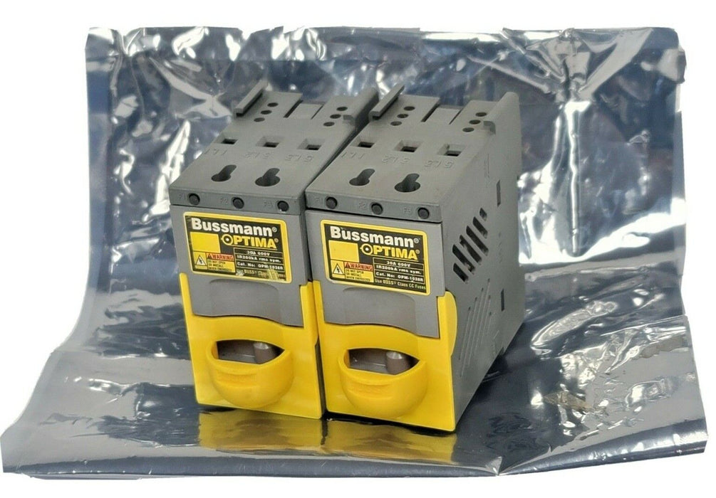 LOT OF 2 COOPER BUSSMANN OPM-1038R FUSE BLOCKS 30A 600V