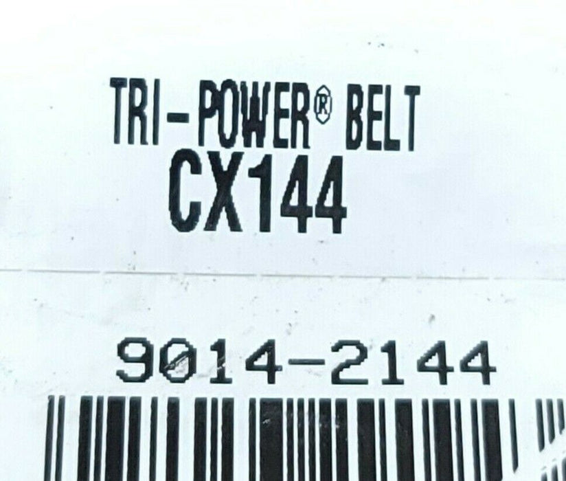 LOT OF 2 NEW GATES CX144 TRI-POWER BELTS 9014-2144