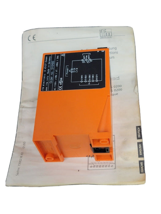 NEW IFM EFECTOR VS0200/110VAC-SY0100 FLOW SWITCH CONTROLLER SY0100