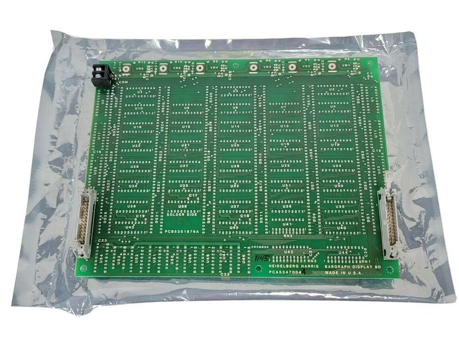 NEW HEIDELBERG HEIDELBERG HARRIS PCA5347004 PC BOARD BARGRAPH DISPLAY