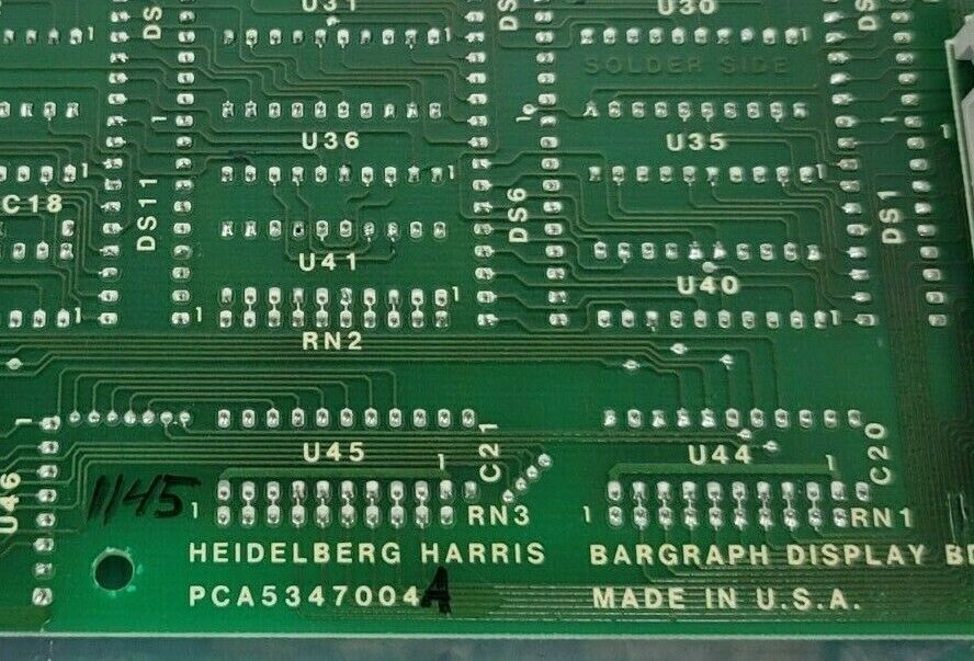 NEW HEIDELBERG HEIDELBERG HARRIS PCA5347004 PC BOARD BARGRAPH DISPLAY