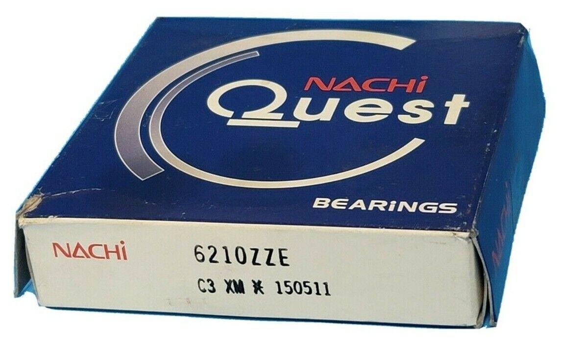 NIB NACHI 6210ZZE BALL BEARING SHIELDED 50X90X20MM