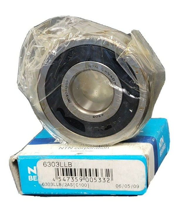LOT OF 2 NIB NTN 6303LLB SMALL SIZE BALL BEARING