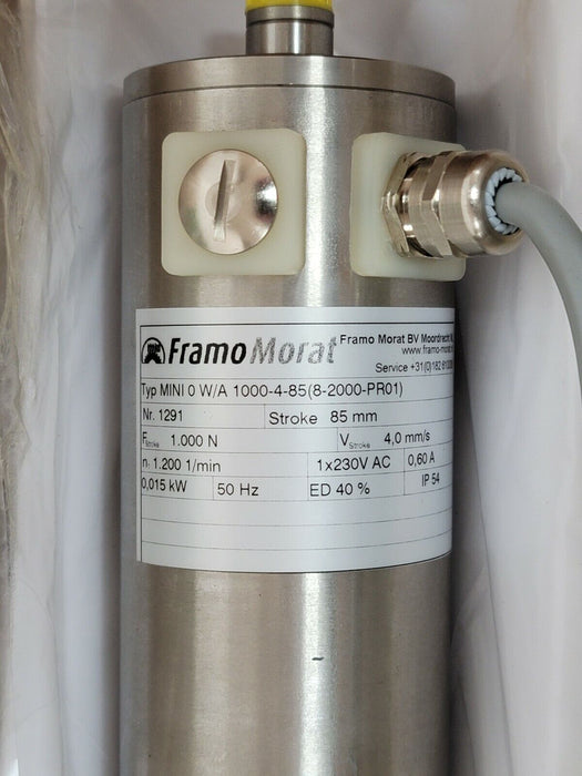 NEW FRAMO MORAT MINI-0-W/A-1000-4-85(8-2000-PRO1) LINEAR ACTUATOR MINI0WA1000485