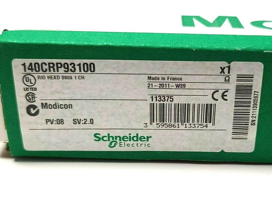 NEW F/S SCHNEIDER 140CRP93100 MODICON RIO HEAD-END ADAPTOR 140-CRP-931-00