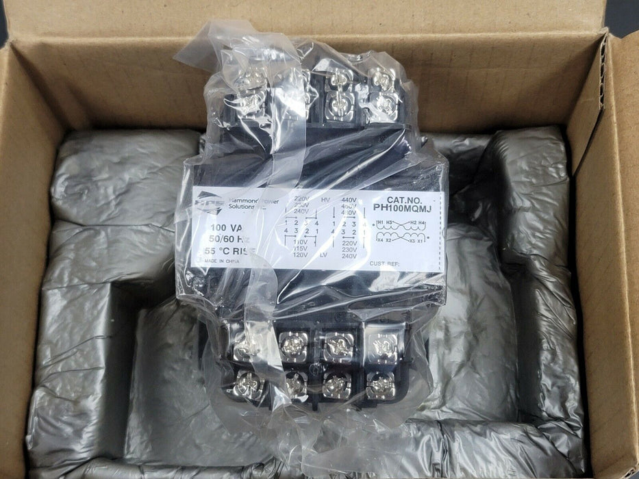 NIB HAMMOND POWER SOLUTIONS PH100MQMJ CONTROL TRANSFORMER 100VA 50/60HZ