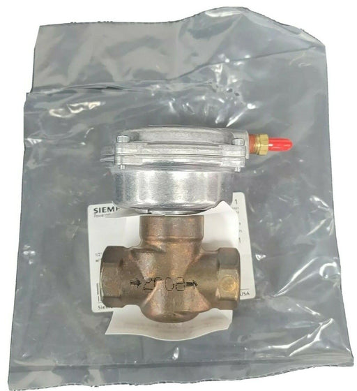 NEW SIEMENS 256-02008 VALVE 2WNC LN BR OR FxF CV=2.5 W/ 59901088 ACTUATOR